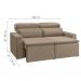 [OUTLET] Sofá 3 Lugares Retrátil e Reclinavél Hanôver Suede Bege 180 cm