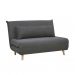 [OUTLET] Sofá-Cama 2 Lugares Casal Génova Cinza Escuro