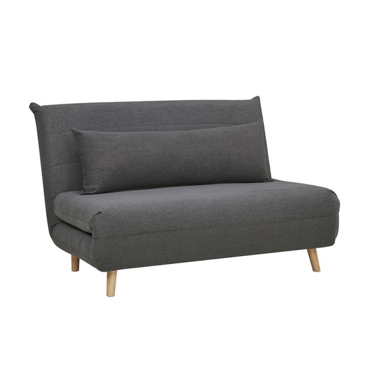 [OUTLET] Sofá-Cama 2 Lugares Casal Génova Cinza Escuro