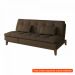 [OUTLET] Sofá-Cama 3 Lugares Casal Amanda com Pés de Madeira Marrom