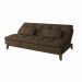[OUTLET] Sofá-Cama 3 Lugares Casal Amanda com Pés de Madeira Marrom