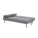 [OUTLET] Sofá-Cama 3 Lugares Catania Cinza Claro