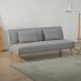 [OUTLET] Sofá-Cama 3 Lugares Catania Cinza Claro
