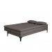 [OUTLET] Sofá-Cama Casal 3 Lugares Prince Linho Cinza