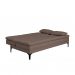 [OUTLET] Sofá-Cama Casal 3 Lugares Prince Linho Marrom