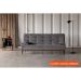 [OUTLET] Sofá-Cama com 3 Lugares 190 cm Casal Premium Suede Cinza