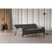 [OUTLET] Sofá-Cama com 3 Lugares 190 cm Casal Premium Suede Cinza