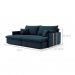 [OUTLET] Sofá Retrátil Sem Caixa 3 lugares Solomons Linho Azul Marinho 214 cm