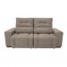 [OUTLET] Sofá Retrátil e Reclinável 3 Lugares Blenda II Suede Castanho