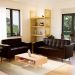 [OUTLET] Sofá para Escritório e Recepção 3 Lugares Vitrola Revestimento Sintético Marrom