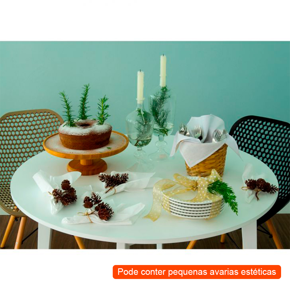 [OUTLET] Tampo para Mesa Tóquio MDF 1,00 cm Branco Uvim