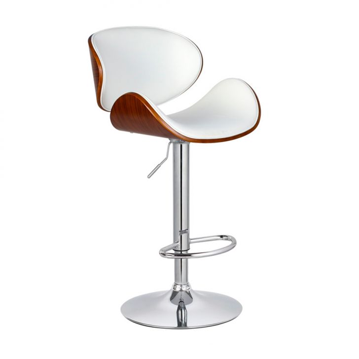 [Outlet] Banqueta Giratória Amsterdam Branca