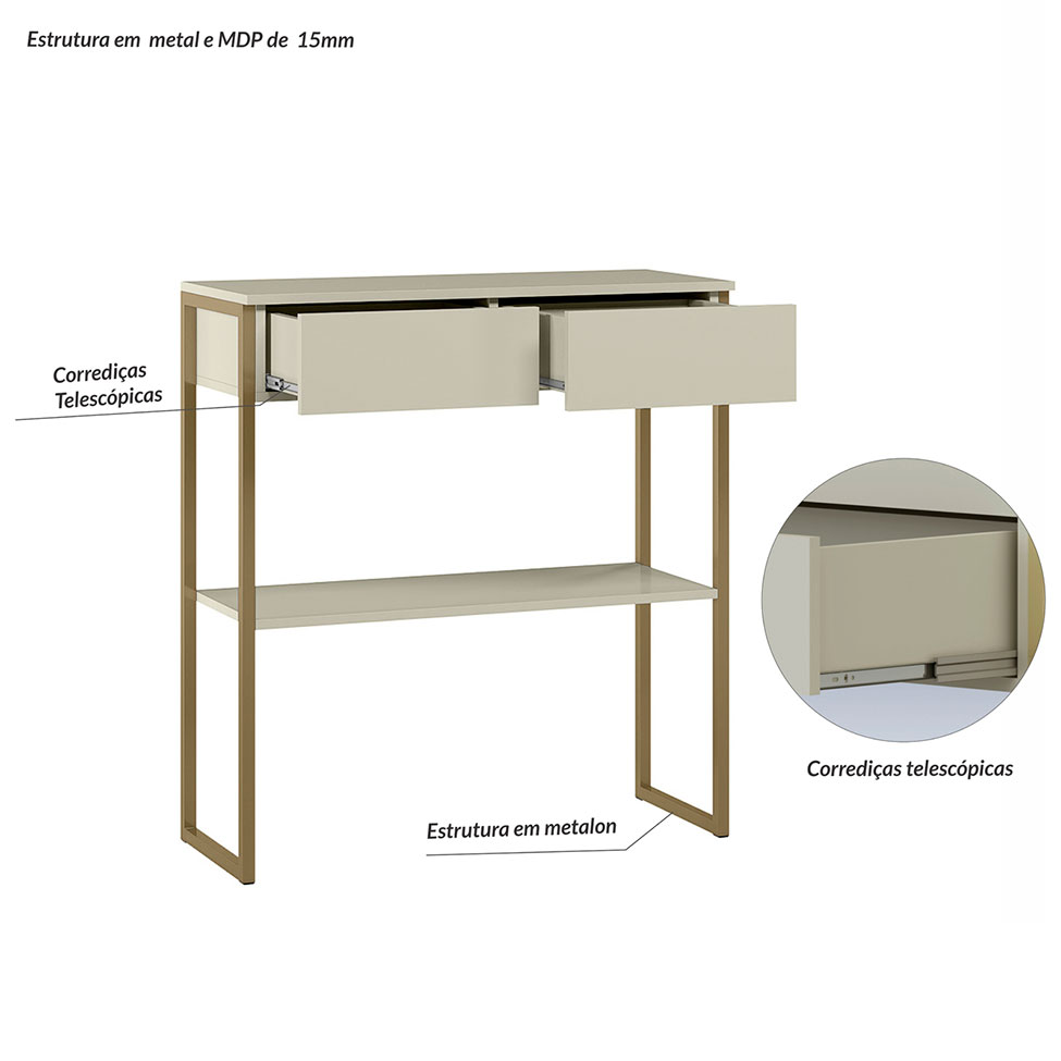 Aparador Industrial Dijon 2 GV Off White