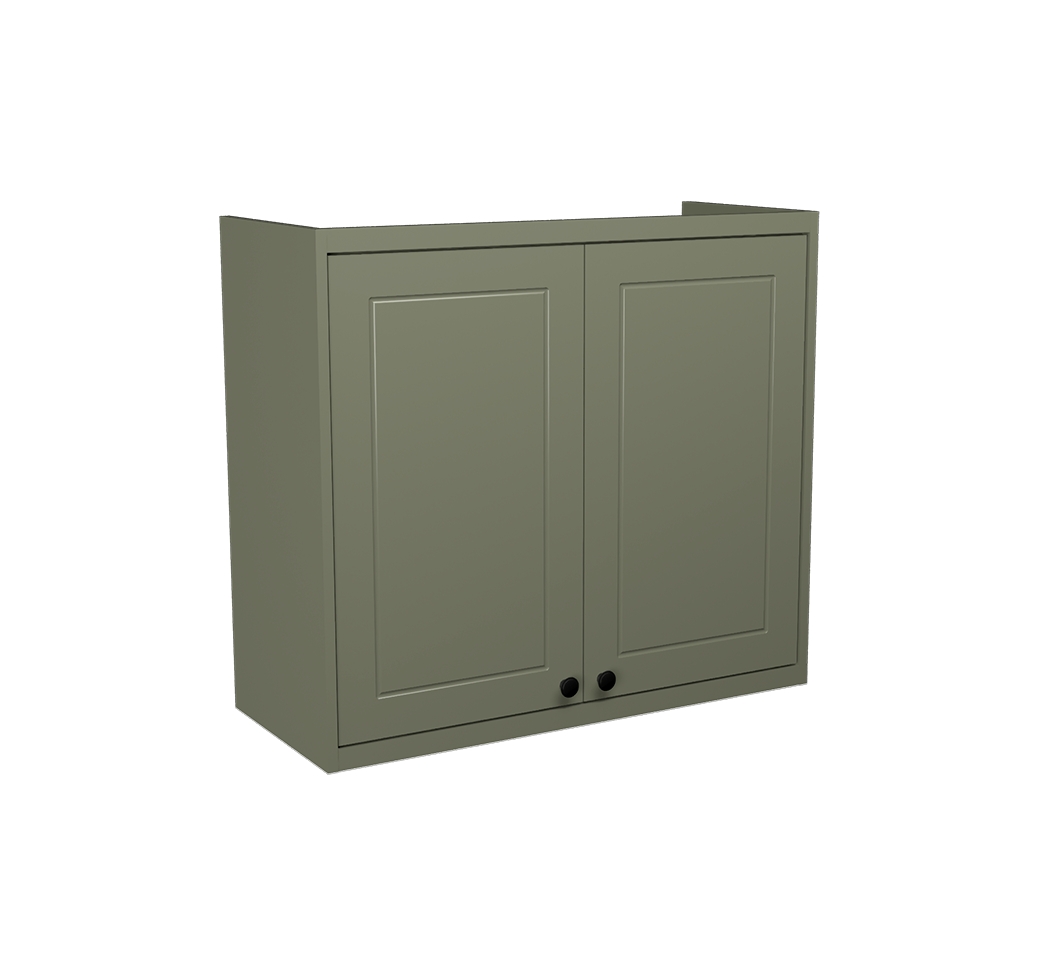 Armário Aéreo Évora 2 Portas Verde Hill 80 cm