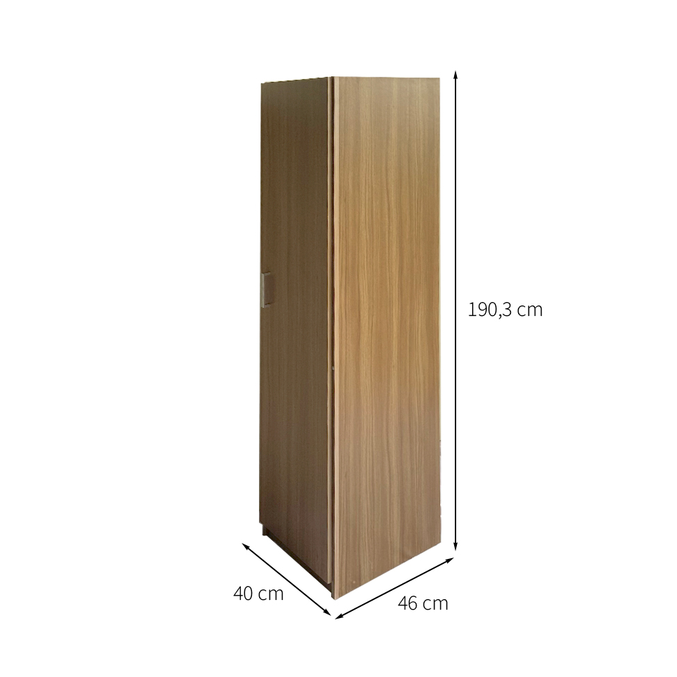 Armário Modular Badejo 1 Porta 1 Gaveta Carvalho