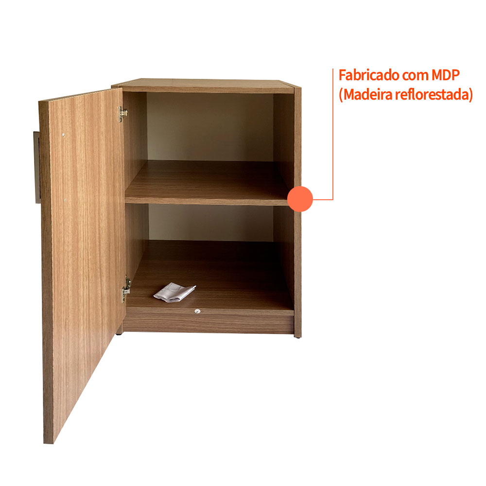 Armário Modular Badejo 1 Porta Carvalho