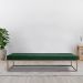Banco 2 Lugares Giulia Veludo Verde e Dourado 100 cm