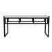Banco 2 Lugares Wooden Branco e Preto
