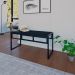 Banco 2 Lugares Wooden Ônix e Preto