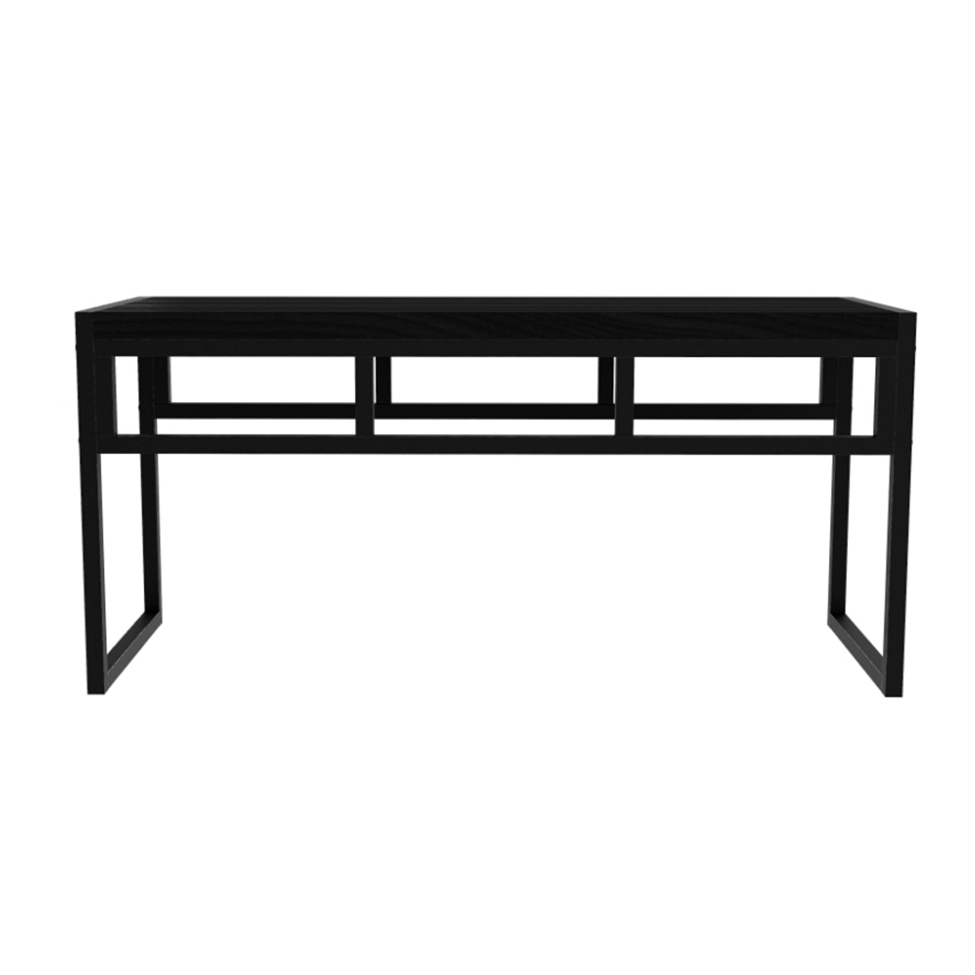 Banco 2 Lugares Wooden Ônix e Preto