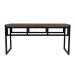 Banco 2 Lugares Wooden Carvalho Dark e Preto