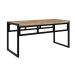Banco 2 Lugares Wooden Carvalho e Preto