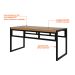 Banco 2 Lugares Wooden Mel e Preto
