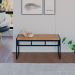 Banco 2 Lugares Wooden Mel e Preto