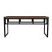 Banco 2 Lugares Wooden Nogal e Preto