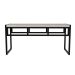 Banco 2 Lugares Wooden Snow e Preto