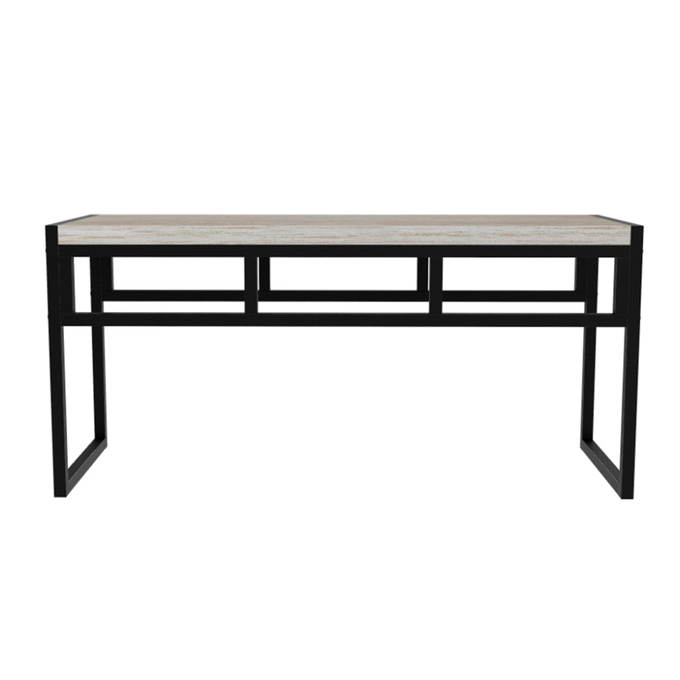 Banco 2 Lugares Wooden Snow e Preto