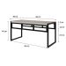 Banco 2 Lugares Wooden Snow e Preto
