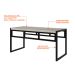 Banco 2 Lugares Wooden Snow e Preto