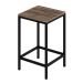 Banco Alto Wooden Carvalho Dark e Preto