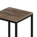 Banco Alto Wooden Carvalho Dark e Preto