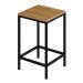 Banco Alto Wooden Mel e Preto