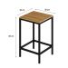 Banco Alto Wooden Mel e Preto