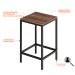 Banco Alto Wooden Nogal e Preto