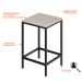 Banco Alto Wooden Snow e Preto