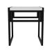 Banco Baixo Wooden Branco e Preto