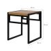 Banco Baixo Wooden Mel e Preto
