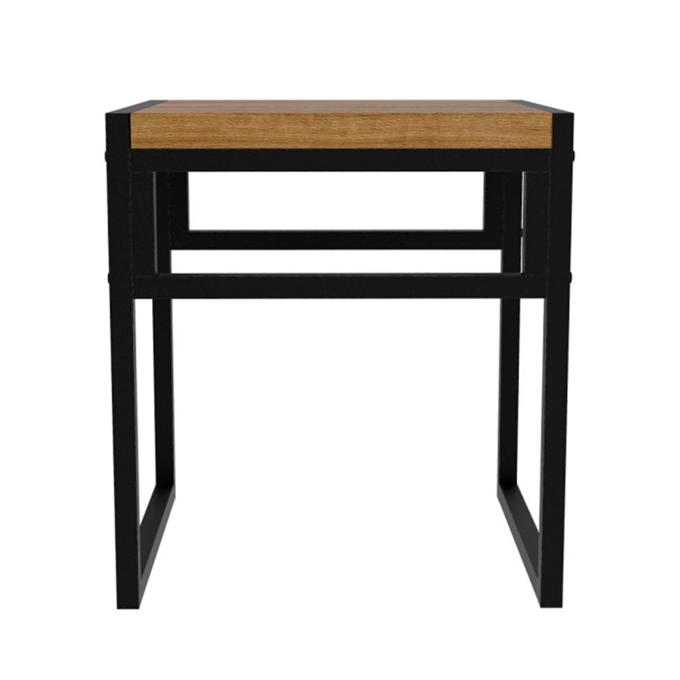 Banco Baixo Wooden Mel e Preto