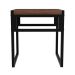 Banco Baixo Wooden Nogal e Preto