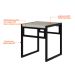 Banco Baixo Wooden Snow e Preto