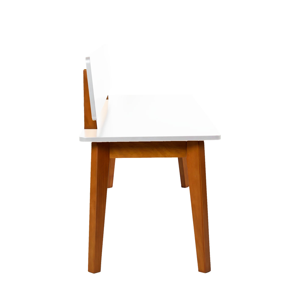 Banco para Sala de Jantar Tóquio Castanho e Branco