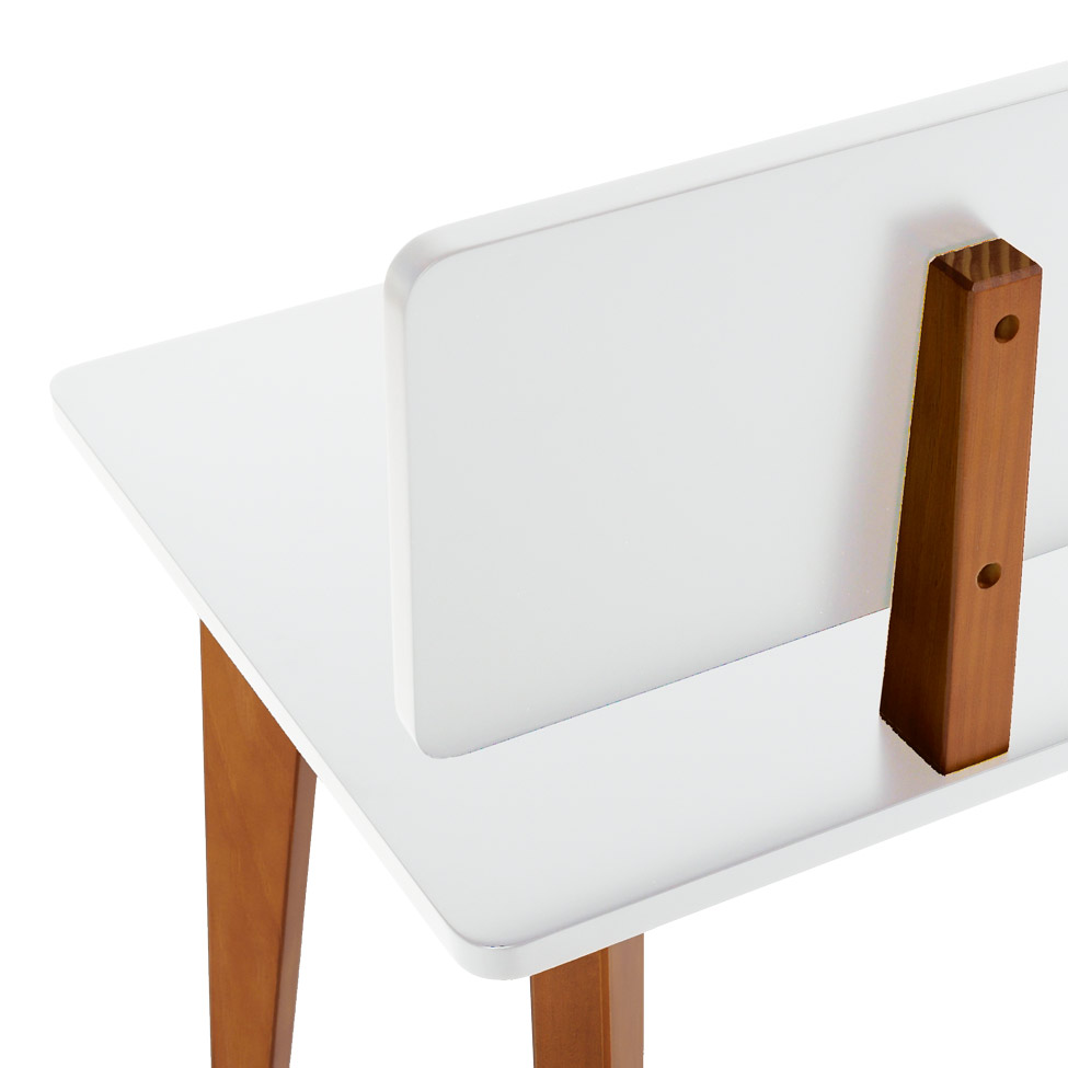 Banco para Sala de Jantar Tóquio Castanho e Branco
