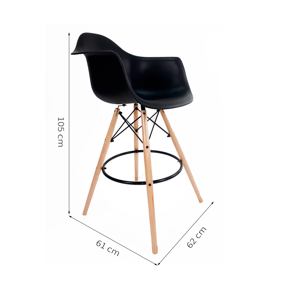Banqueta Arm Preta
