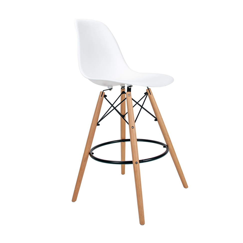 Banqueta Charles Eames Branca