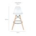 Banqueta Charles Eames Branca