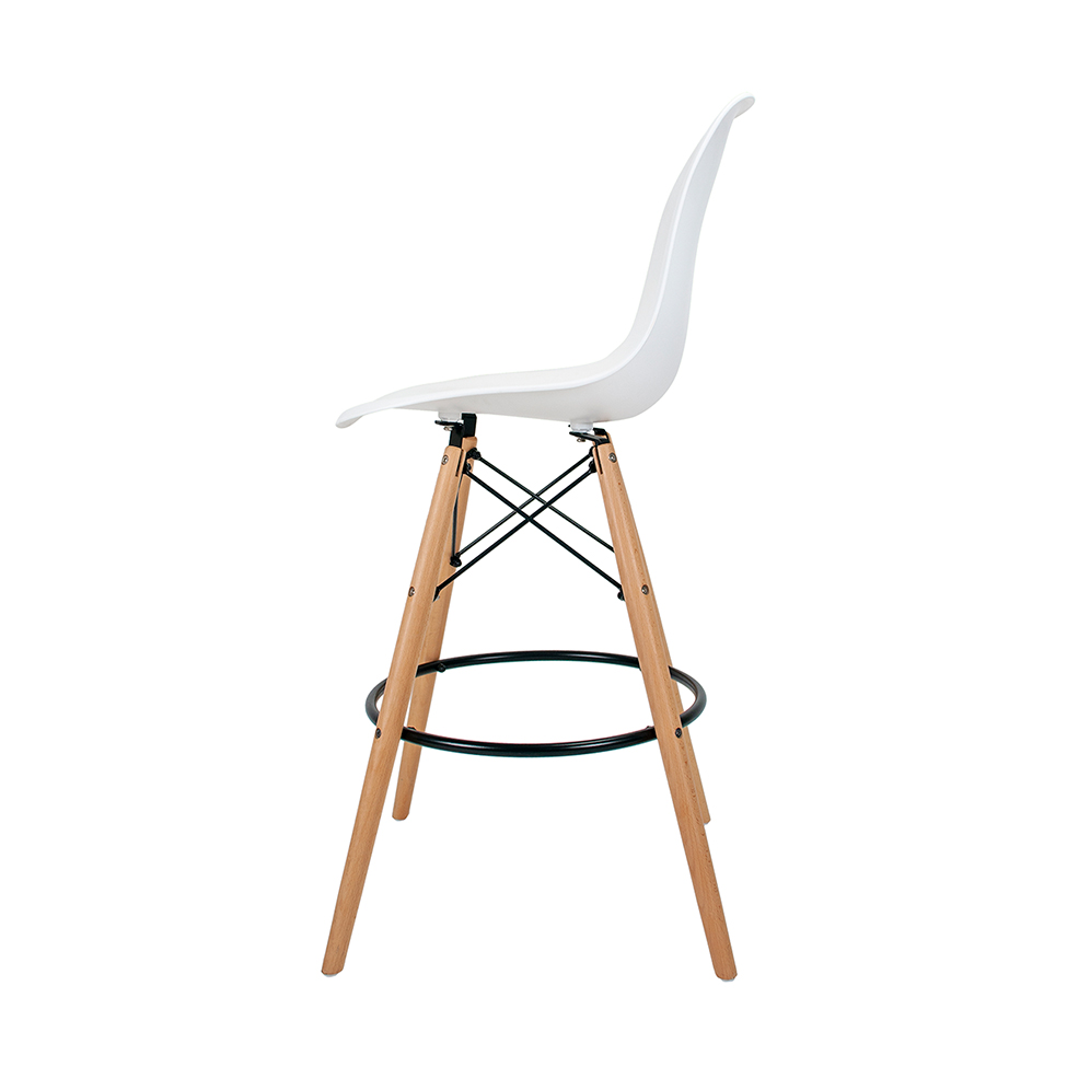 Banqueta Charles Eames Branca